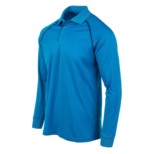 Blank Long Sleeve Volleyball Shirt - Blue