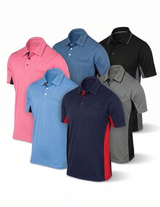 Major League Style Umpire Shirt with Side Panels
