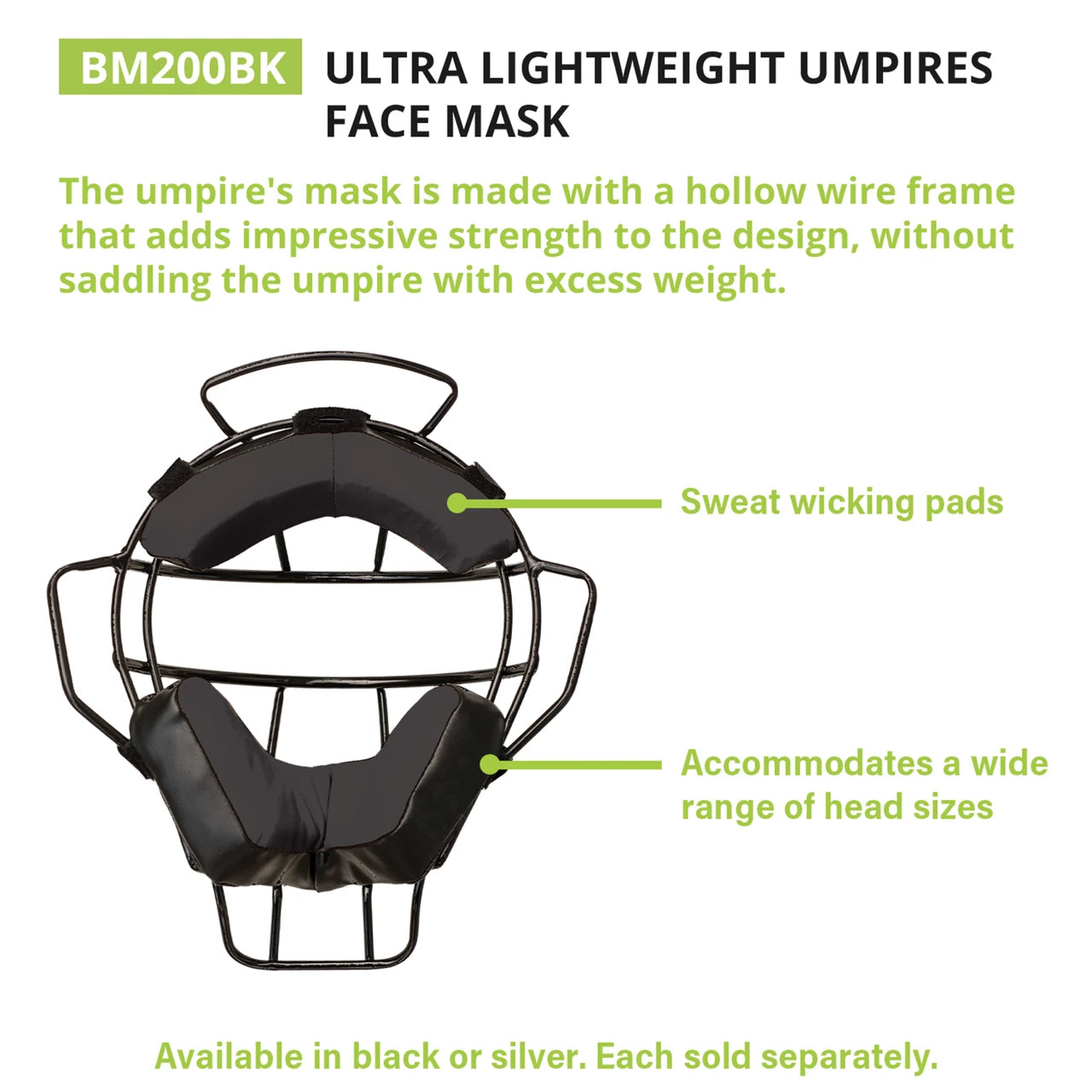 Champion Ultra Lightweight Facemask with Drytek Pads