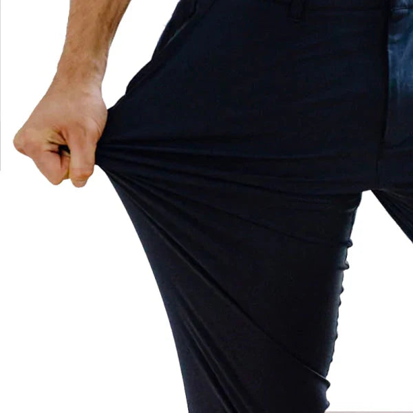 NBA Style Flat Front Dynamic Stretch Tapered Pants