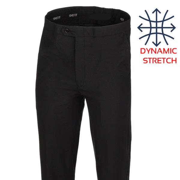NBA Style Flat Front Dynamic Stretch Tapered Pants